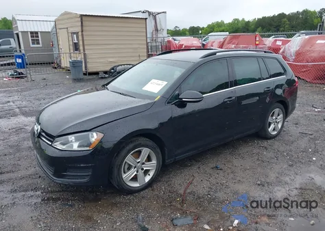 2015 Volkswagen Golf Sportwagen Tdi S 4-Door z USA, uszkodzony, nr VIN 3VWCA7AU1FM519906